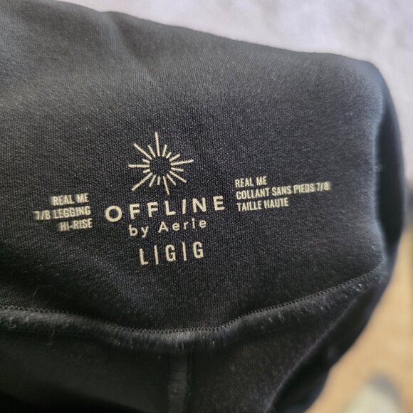 Aerie Real Me Hi-Rise Black Size L - Picture 4 of 4